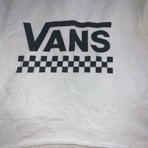 Rainbow checkerboard vans long sleeve crop top